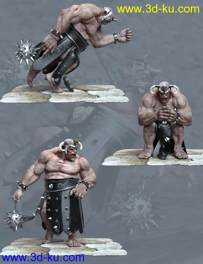 Ogre Poses for Genesis 8 Ogre HD模型的图片5