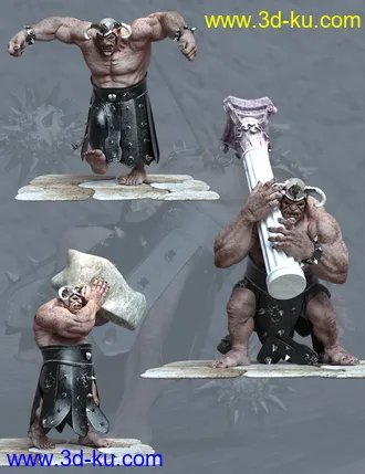 3D打印模型Ogre Poses for Genesis 8 Ogre HD的图片