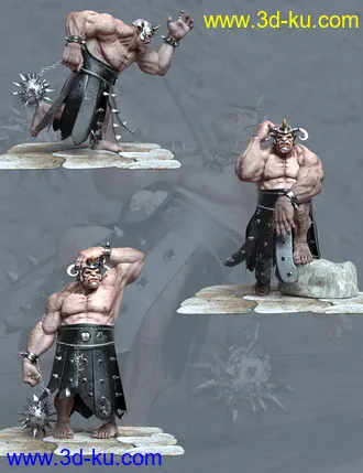 3D打印模型Ogre Poses for Genesis 8 Ogre HD的图片