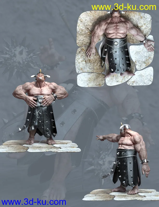 Ogre Poses for Genesis 8 Ogre HD模型的图片8