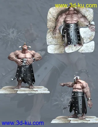 3D打印模型Ogre Poses for Genesis 8 Ogre HD的图片