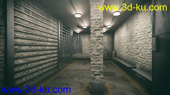 Old Prison Cells模型的图片3