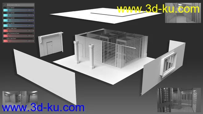 Old Prison Cells模型的图片5