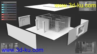 3D打印模型Old Prison Cells的图片