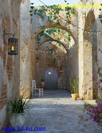 3D打印模型Old Town Alley的图片