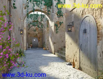 3D打印模型Old Town Alley的图片