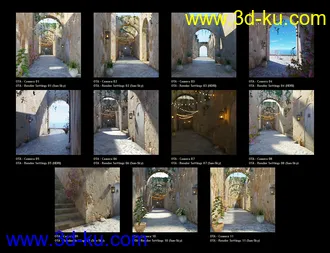 3D打印模型Old Town Alley的图片