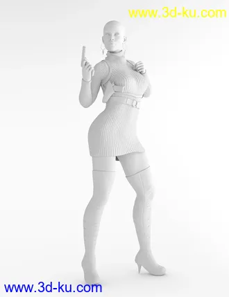 3D打印模型Operation Arrowhead Spy Kit for Genesis 8 Female的图片