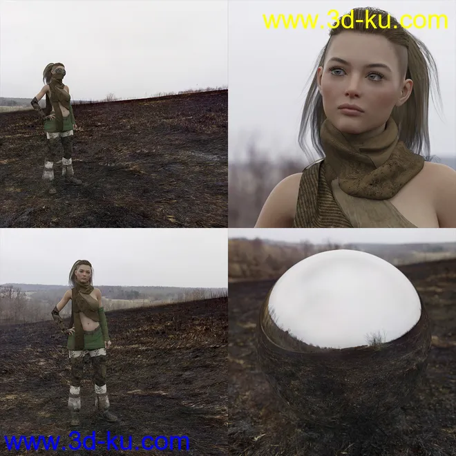 Orestes Iray HDRI Environments - The Burnt Lands模型的图片3