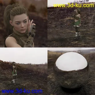 3D打印模型Orestes Iray HDRI Environments - The Burnt Lands的图片