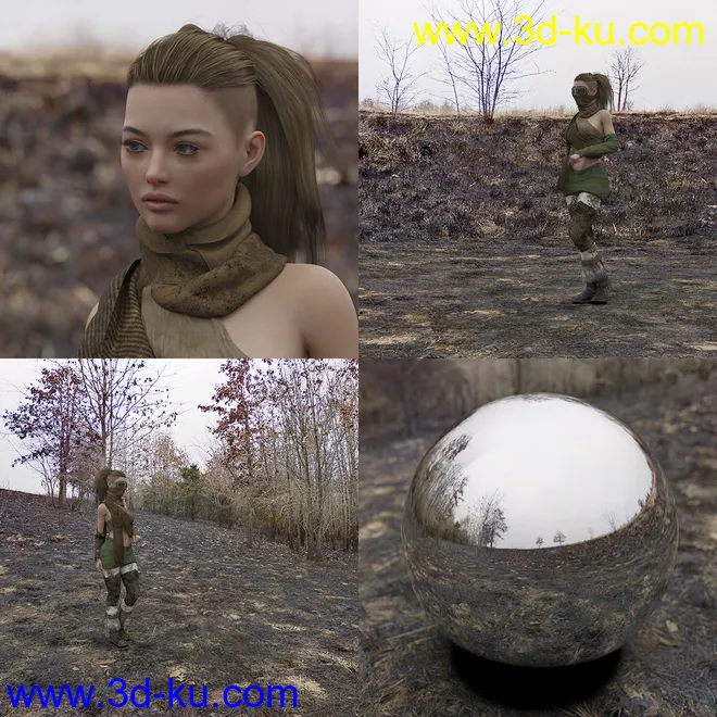 Orestes Iray HDRI Environments - The Burnt Lands模型的图片5
