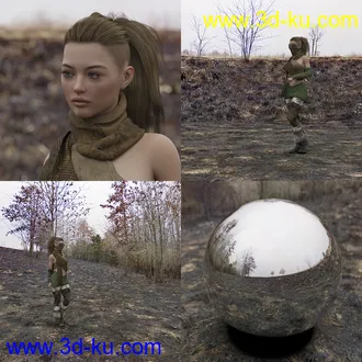 3D打印模型Orestes Iray HDRI Environments - The Burnt Lands的图片
