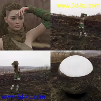 3D打印模型Orestes Iray HDRI Environments - The Burnt Lands的图片