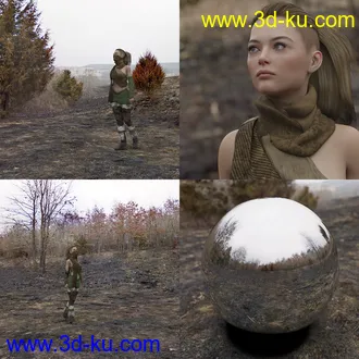 3D打印模型Orestes Iray HDRI Environments - The Burnt Lands的图片