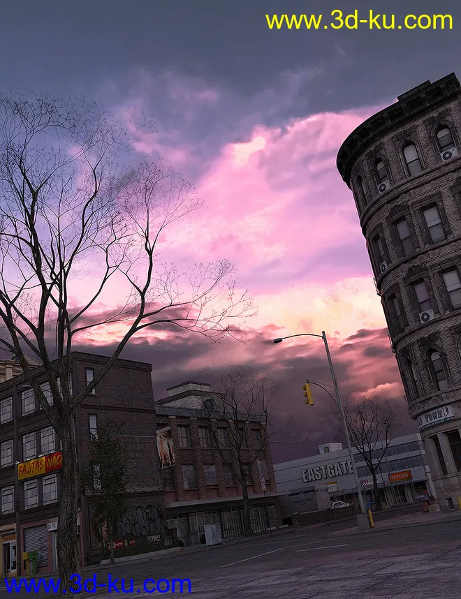 Orestes Iray HDRI Skydomes - Blue Hour模型的图片2