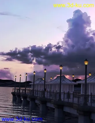 3D打印模型Orestes Iray HDRI Skydomes - Blue Hour的图片