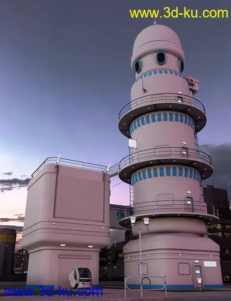 3D打印模型Orestes Iray HDRI Skydomes - Blue Hour的图片