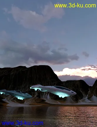 3D打印模型Orestes Iray HDRI Skydomes - Blue Hour的图片