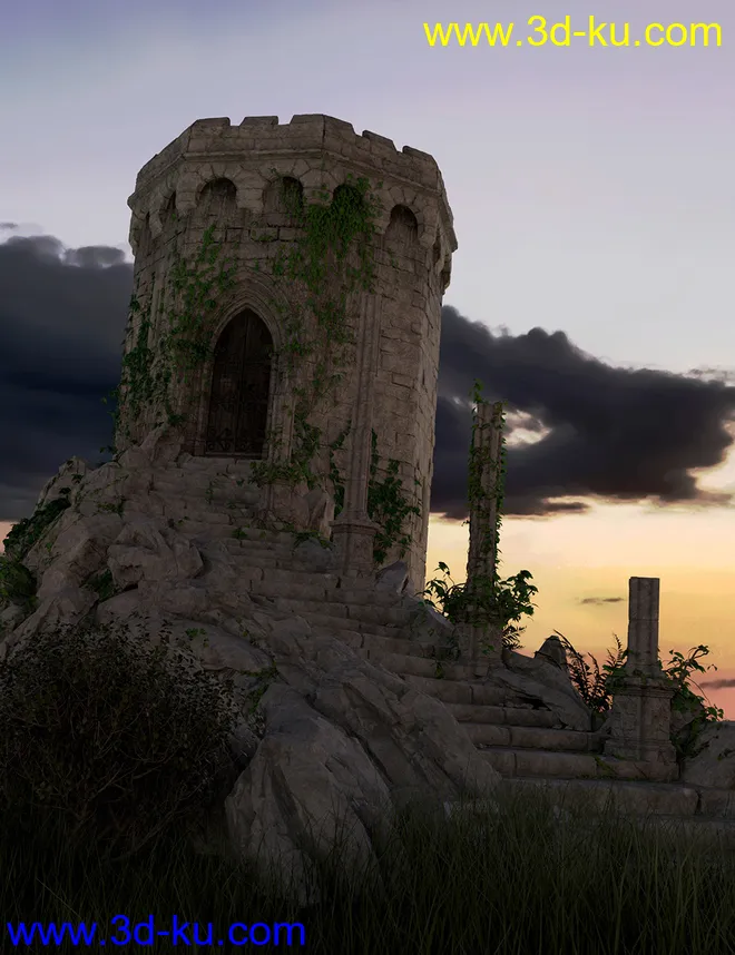 Orestes Iray HDRI Skydomes - Blue Hour模型的图片10