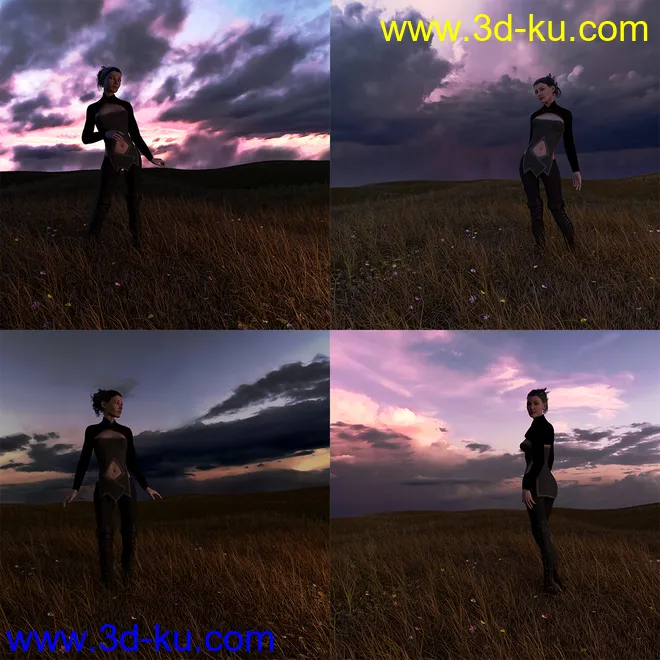 Orestes Iray HDRI Skydomes - Blue Hour模型的图片11