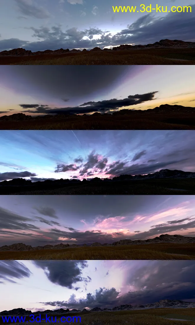 Orestes Iray HDRI Skydomes - Blue Hour模型的图片12