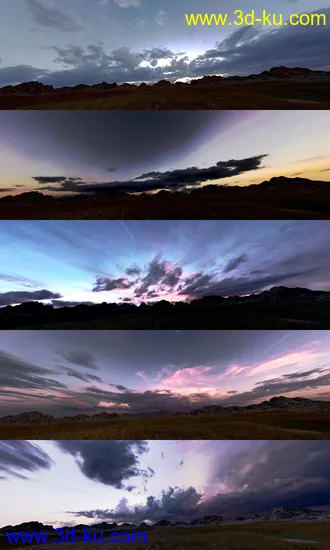 3D打印模型Orestes Iray HDRI Skydomes - Blue Hour的图片