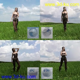 3D打印模型Orestes Iray HDRI Skydomes - Hazy Afternoon的图片