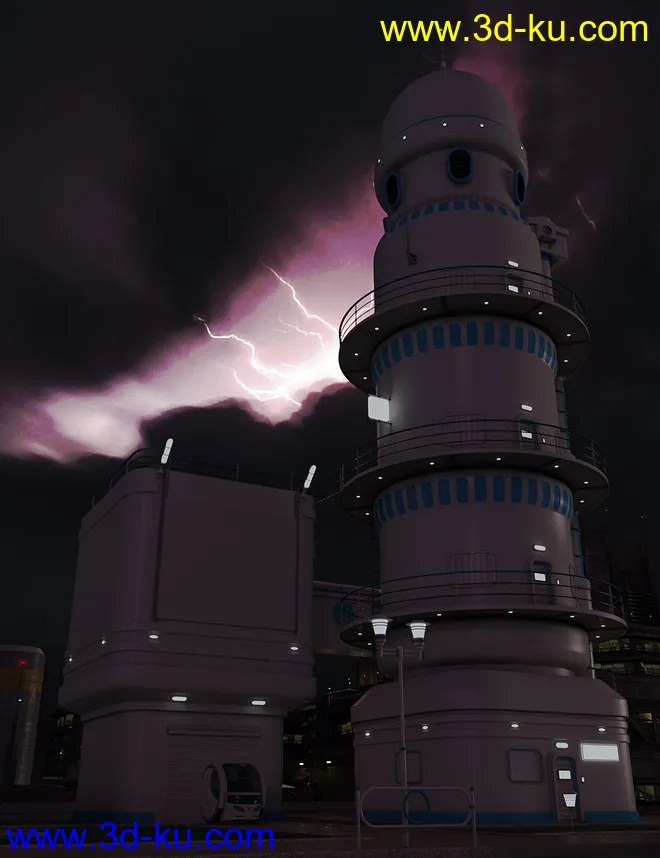 Orestes Iray HDRI Skydomes - Night Storms模型的图片4