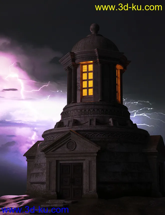 Orestes Iray HDRI Skydomes - Night Storms模型的图片5
