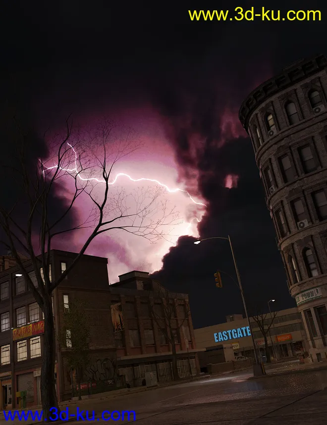 Orestes Iray HDRI Skydomes - Night Storms模型的图片7