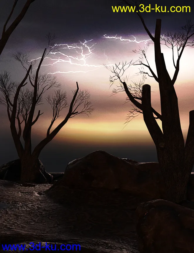 Orestes Iray HDRI Skydomes - Night Storms模型的图片8