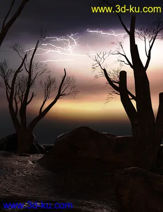 3D打印模型Orestes Iray HDRI Skydomes - Night Storms的图片