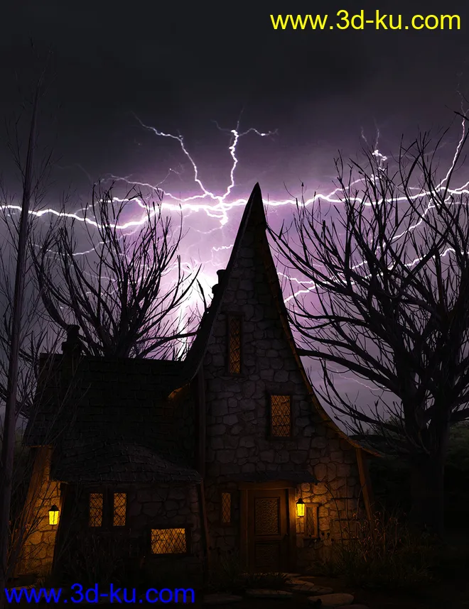 Orestes Iray HDRI Skydomes - Night Storms模型的图片10
