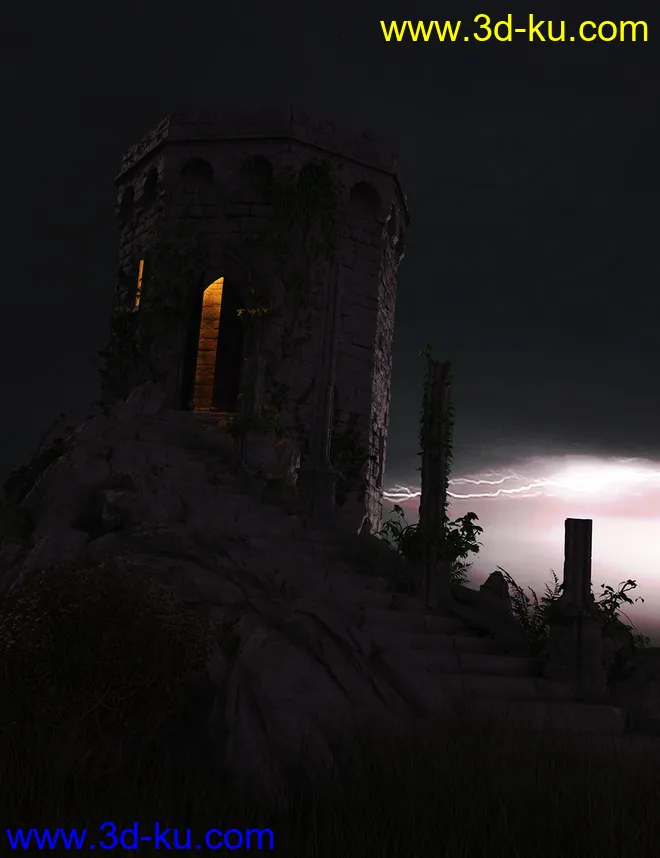 Orestes Iray HDRI Skydomes - Night Storms模型的图片11