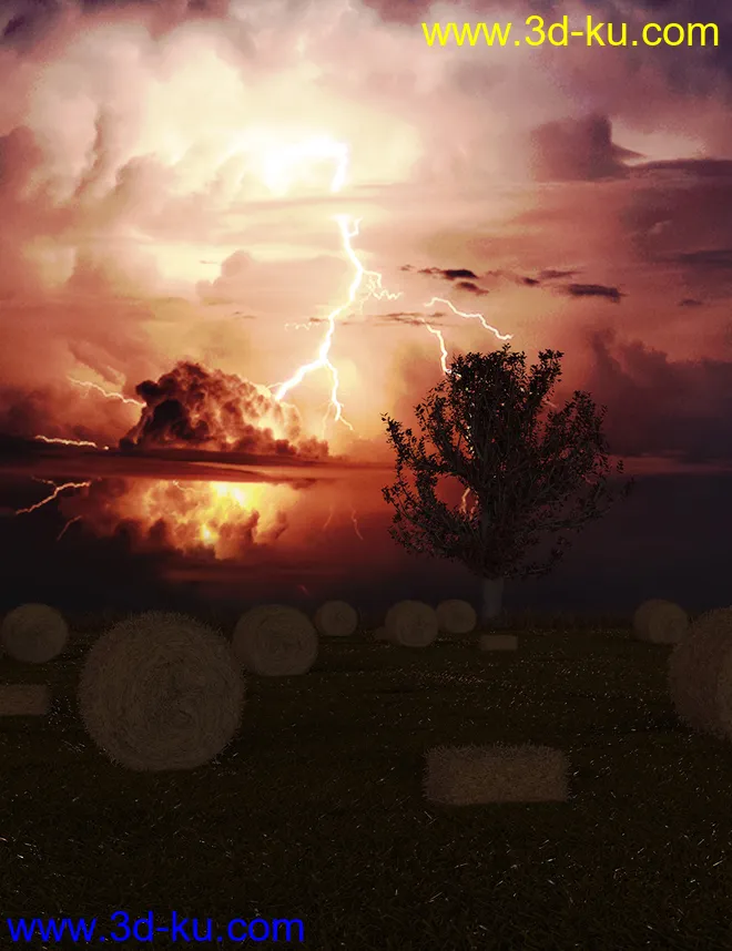 Orestes Iray HDRI Skydomes - Night Storms模型的图片12