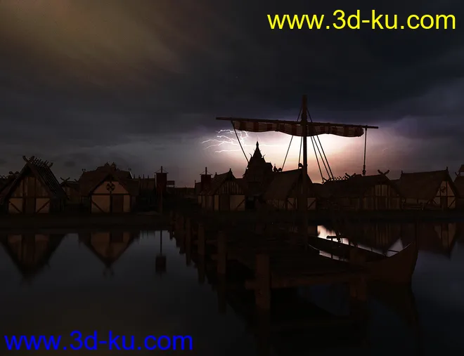 Orestes Iray HDRI Skydomes - Night Storms模型的图片13