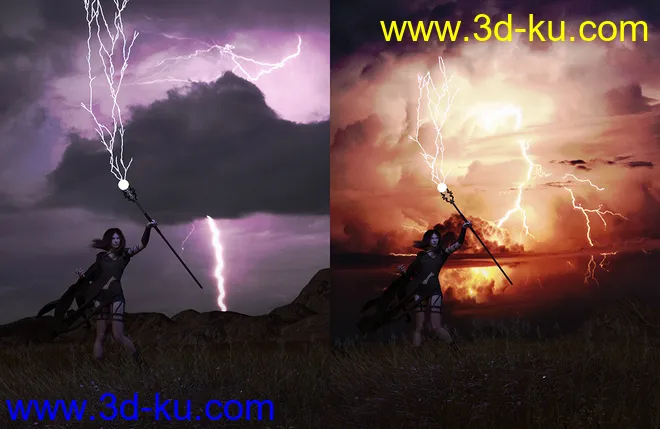 Orestes Iray HDRI Skydomes - Night Storms模型的图片14