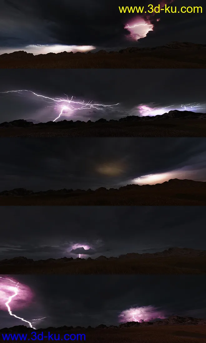 Orestes Iray HDRI Skydomes - Night Storms模型的图片15