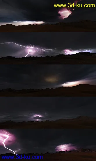 3D打印模型Orestes Iray HDRI Skydomes - Night Storms的图片