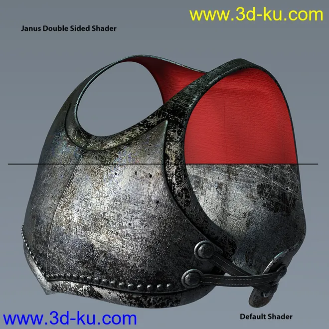 Oso Janus Double Sided Shader Merchant Resource for Iray模型的图片2