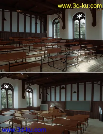 3D打印模型Oxford Classroom的图片