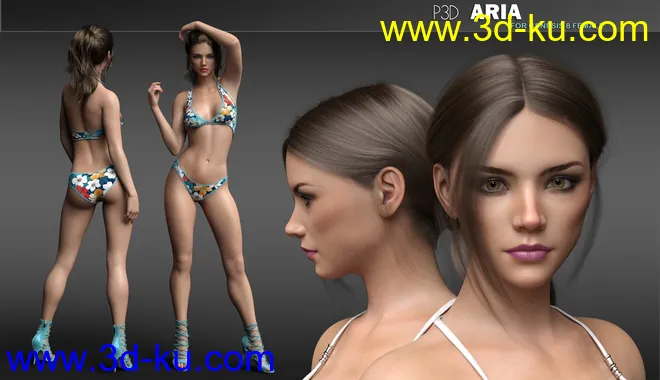 P3D Aria HD for Genesis 8 Female模型的图片9