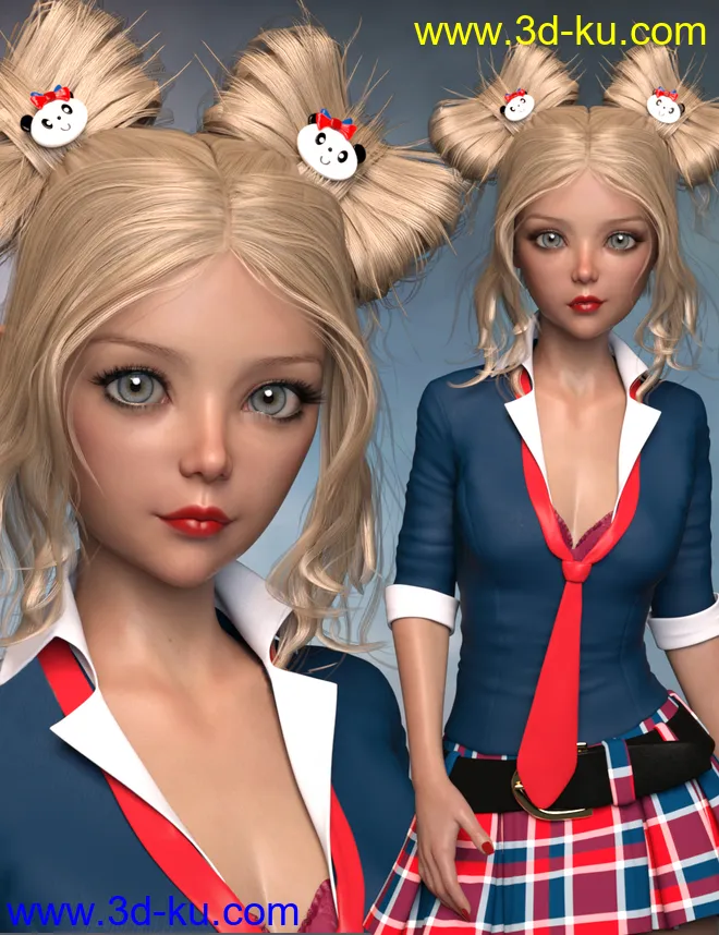 P3D Asuka for Genesis 8 Female(s)模型的图片1