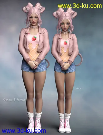 3D打印模型P3D Asuka for Genesis 8 Female(s)的图片