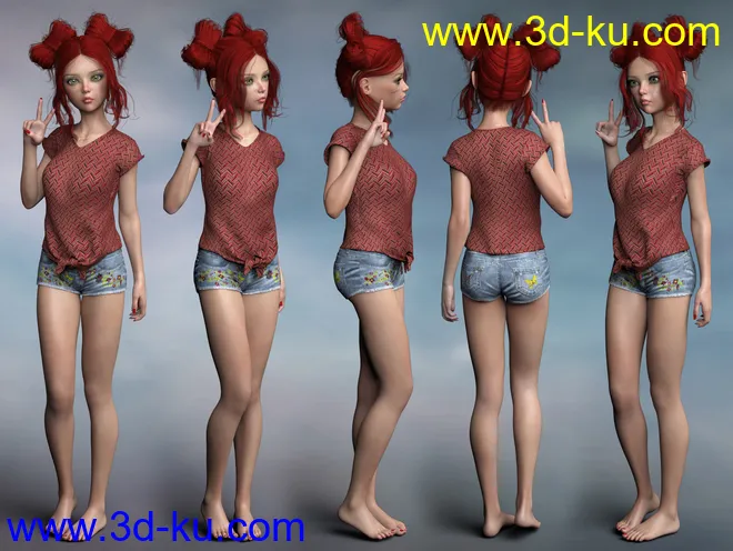 P3D Asuka for Genesis 8 Female(s)模型的图片11