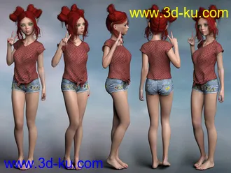 3D打印模型P3D Asuka for Genesis 8 Female(s)的图片