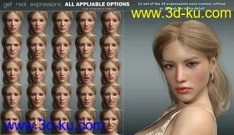 3D打印模型P3D Get Real Expressions for Genesis 8 Female(s)的图片
