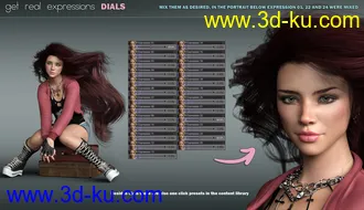 3D打印模型P3D Get Real Expressions for Genesis 8 Female(s)的图片