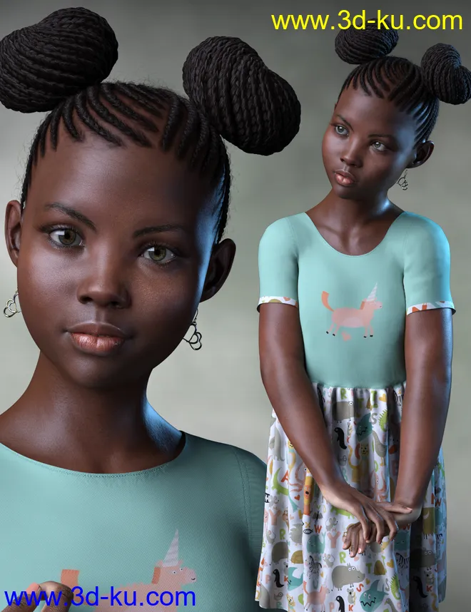 P3D Janet and dForce Dress for Genesis 8 Female模型的图片1
