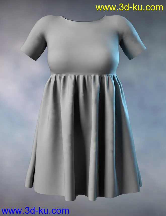 P3D Janet and dForce Dress for Genesis 8 Female模型的图片5